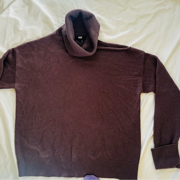 Paige Open Shoulder Turtleneck Sweater - Picture 4 of 8